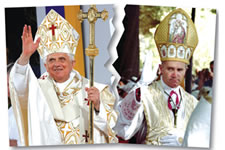 Joseph Ratzinger et Mgr Bernard Fellay (FSSPX)