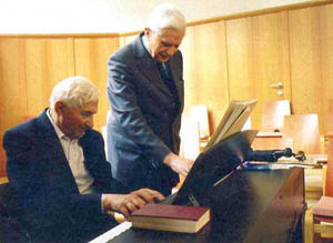 Joseph Ratzinger avec son frère Georg