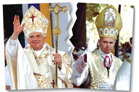 Joseph Ratzinger et Mgr Bernard Fellay (FSSPX)