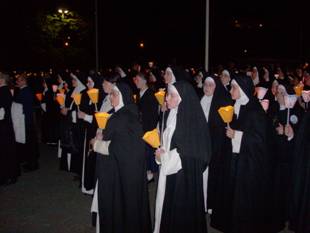 The Dominican nuns in the conciliar procession