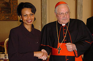Sodano et Condoleezza Rice