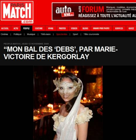 Paris-Match : bal des débutantes à l’hôtel de Crillon à Paris