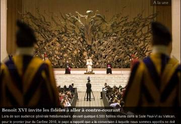 La « salle de l’enfer » de Ratzinger-Benoît XVI présentée de la façon la plus naturelle qui soit (sans même une indignation) par le site Dici.org de l’abbé infiltré Lorans.