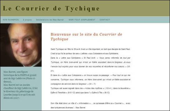 Site « Tychique » des bulletins diffusés par Max Barret